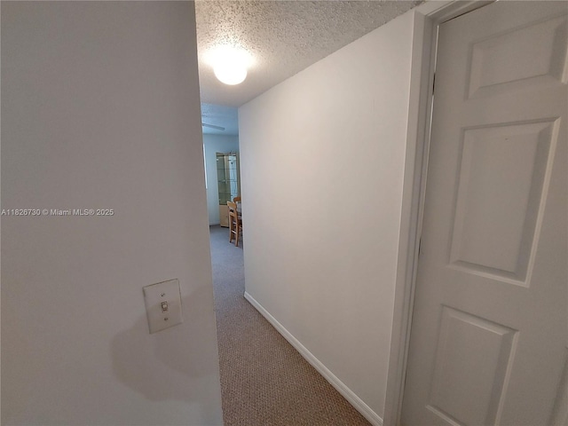 2640 S University Dr Unit 125, Davie, FL 33328 - hall featuring carpet floors and a textured ceiling