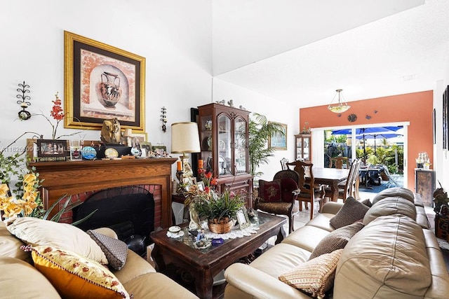 14783 SW 143rd Ter, Miami, FL 33196 - living area with a fireplace