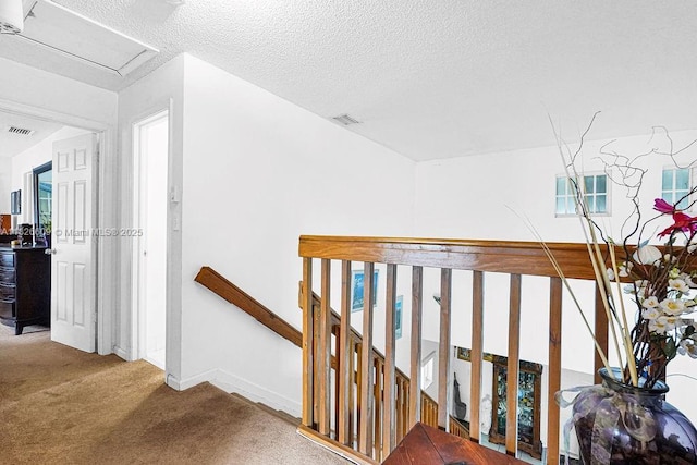 14783 SW 143rd Ter, Miami, FL 33196 - stairway with carpet floors and a textured ceiling
