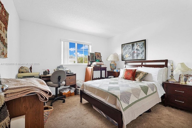 14783 SW 143rd Ter, Miami, FL 33196 - bedroom with carpet floors, a desk, and a textured ceiling