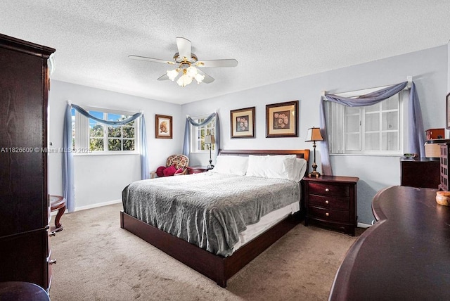 14783 SW 143rd Ter, Miami, FL 33196 - carpeted bedroom with a textured ceiling and ceiling fan