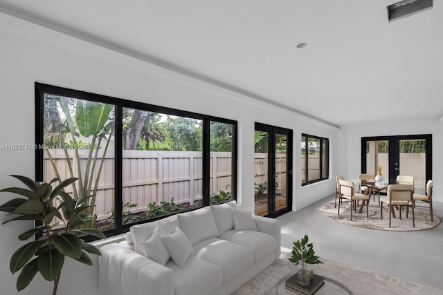 220 NE 105th St, Miami Shores, FL 33138 - sunroom featuring french doors