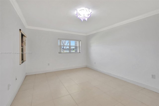 13800 SW 5th Ct Unit 101M, Pembroke Pines, FL 33027 - unfurnished room featuring ornamental molding and baseboards