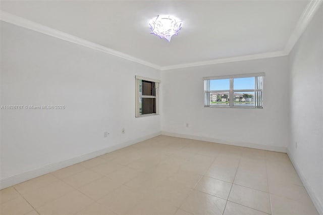 13800 SW 5th Ct Unit 101M, Pembroke Pines, FL 33027 - empty room with crown molding and light tile patterned floors