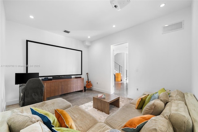 1009 NE 104th St, Miami Shores, FL 33138 - cinema with recessed lighting and concrete flooring
