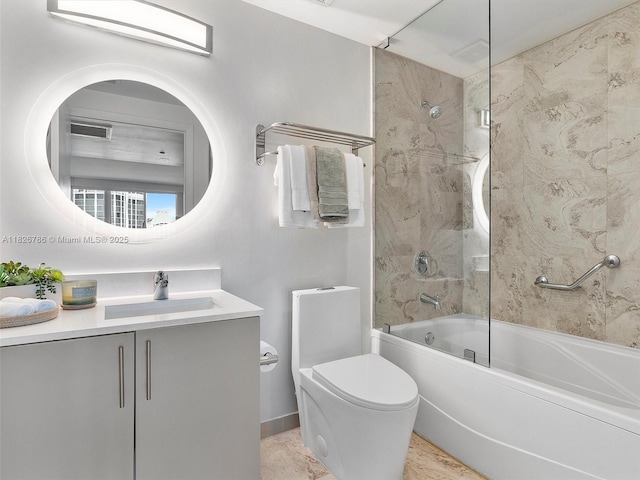 2889 Mcfarlane Rd Unit 1908, Miami, FL 33133 - bathroom featuring vanity and shower / washtub combination
