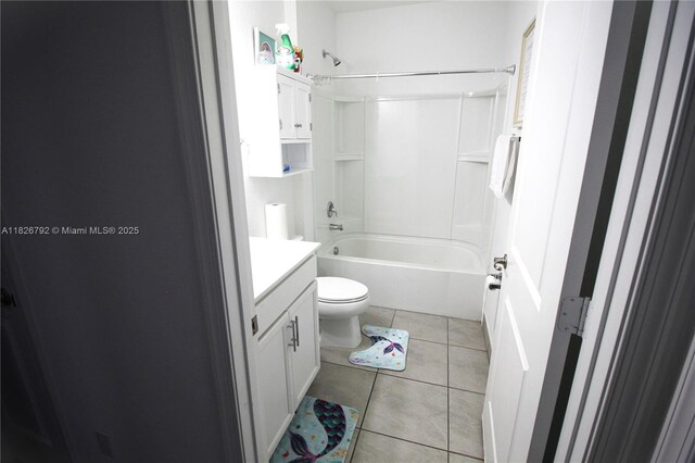 2574 SW Cameo Blvd, Port St Lucie, FL 34953 - full bath with vanity, tub / shower combination, and tile patterned floors