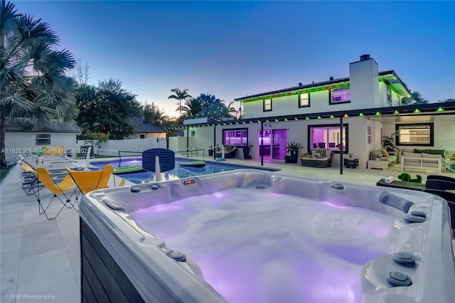 12220 Tara Dr, Plantation, FL 33325 - view of patio with a hot tub