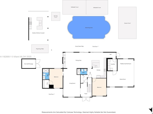 12220 Tara Dr, Plantation, FL 33325 - view of floor plan / room layout