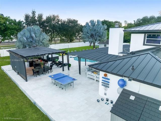 12220 Tara Dr, Plantation, FL 33325 - view of patio / terrace with a gazebo and outdoor dining area