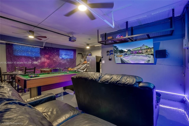 12220 Tara Dr, Plantation, FL 33325 - cinema with billiards table