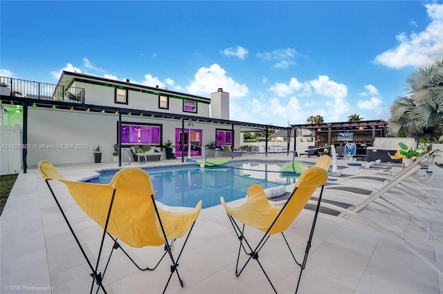 12220 Tara Dr, Plantation, FL 33325 - swimming pool featuring a pergola and a patio