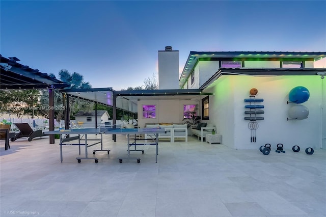 12220 Tara Dr, Plantation, FL 33325 - view of patio featuring an outdoor living space