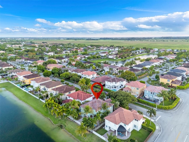 6425 SW 164th Ave, Miami, FL 33193 - aerial perspective of suburban area with a large body of water
