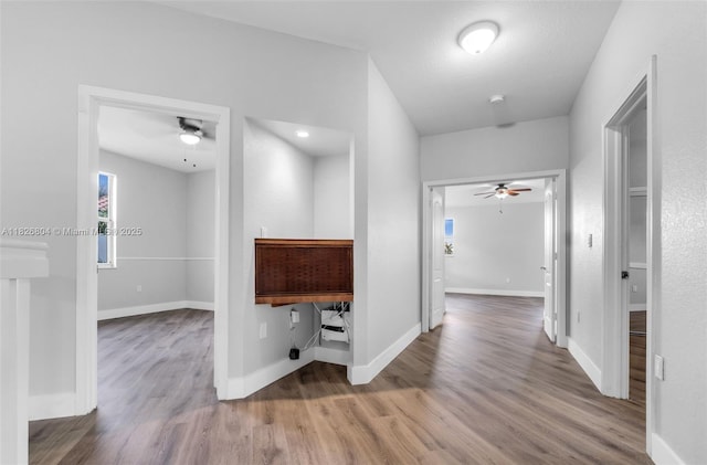 6425 SW 164th Ave, Miami, FL 33193 - hallway with wood finished floors and baseboards