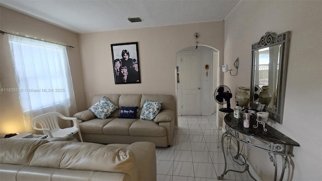 3640 SW 13th St, Miami, FL 33145 - living area with arched walkways