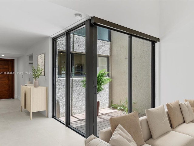 8075 SW 86th Ter, Miami, FL 33143 - entryway with floor to ceiling windows