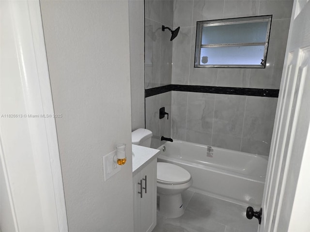 7600 Simms St, Hollywood, FL 33024 - bathroom featuring shower / bath combination, vanity, and a textured wall