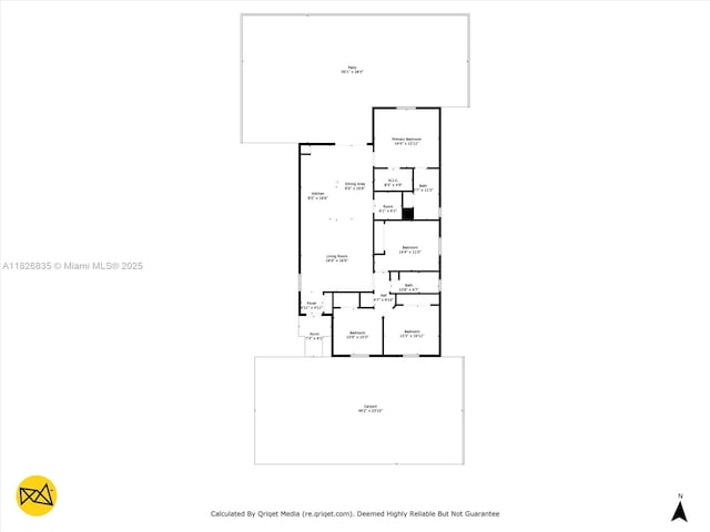 525 El Prado, West Palm Beach, FL 33405 - view of home floor plan