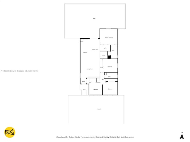 525 El Prado, West Palm Beach, FL 33405 - view of property floor plan