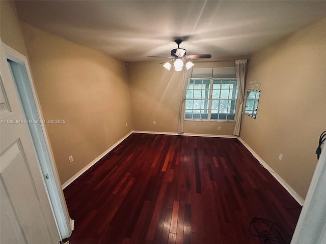 3125 Stonewater Dr Lakeland Fl, Lakeland Fl, FL 33803 - empty room featuring wood finished floors and ceiling fan