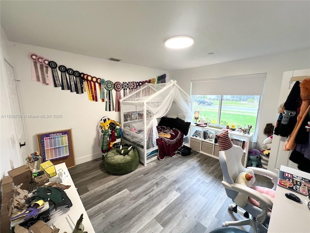 1732 SW 103rd Ln, Davie, FL 33324 - bedroom with wood finished floors and heating unit