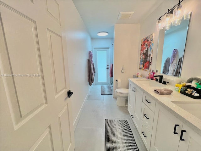 1732 SW 103rd Ln, Davie, FL 33324 - bathroom featuring double vanity and tile patterned flooring