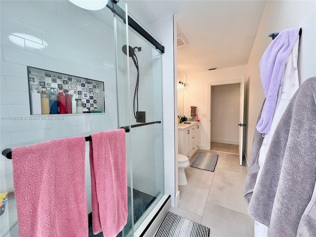 1732 SW 103rd Ln, Davie, FL 33324 - full bathroom with a stall shower, tile patterned floors, and vanity