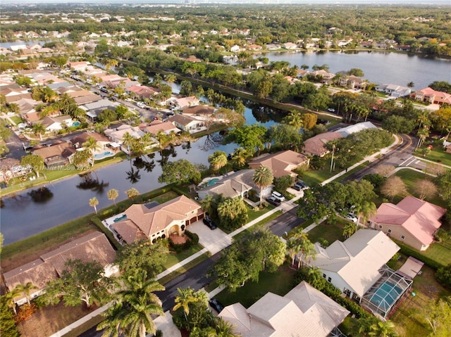 1732 SW 103rd Ln, Davie, FL 33324 - aerial view of property's location with nearby suburban area and a nearby body of water