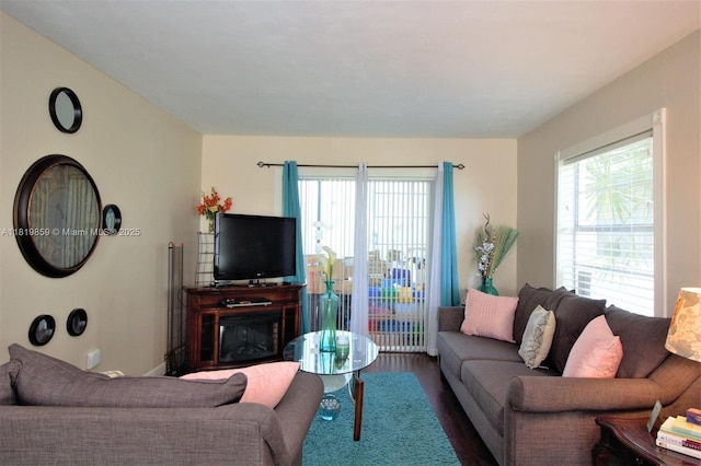 6503 Winfield Blvd Unit 111Ad, Margate, FL 33063 - living room with wood finished floors