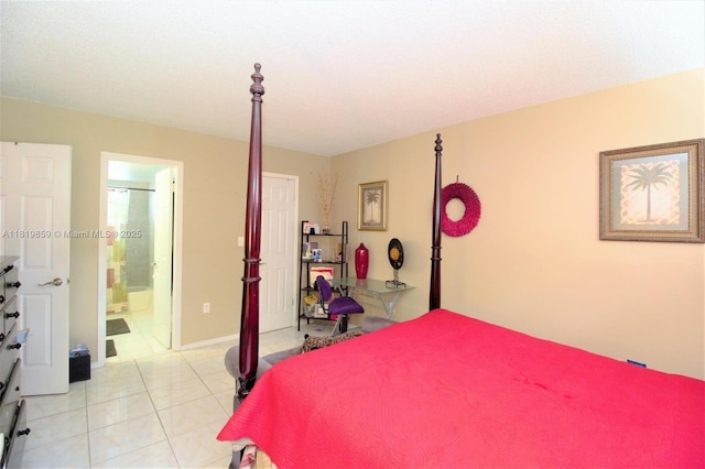 6503 Winfield Blvd Unit 111Ad, Margate, FL 33063 - bedroom featuring light tile patterned floors and ensuite bath