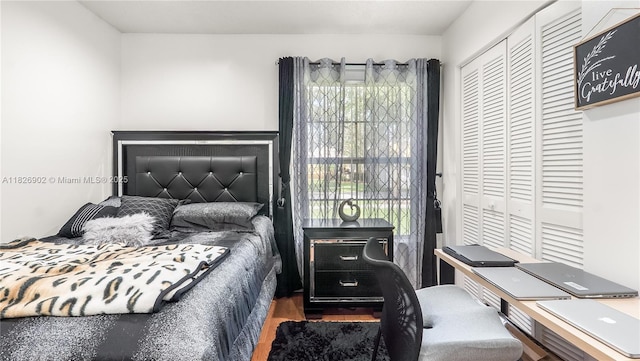 1720 SW 137th Way, Miramar, FL 33027 - bedroom featuring a desk, a closet, and wood finished floors