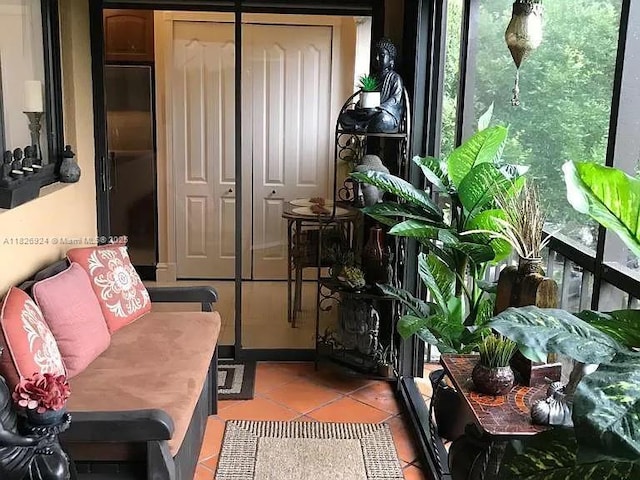 15405 N Miami Lakeway N Unit 307, Miami Lakes, FL 33014 - living area with light tile patterned floors