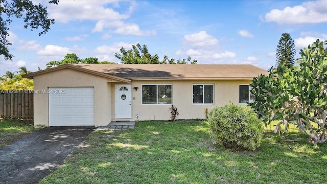 7307 SW 8th St, North Lauderdale, FL 33068 - ranch-style home featuring driveway, stucco siding, and an attached garage