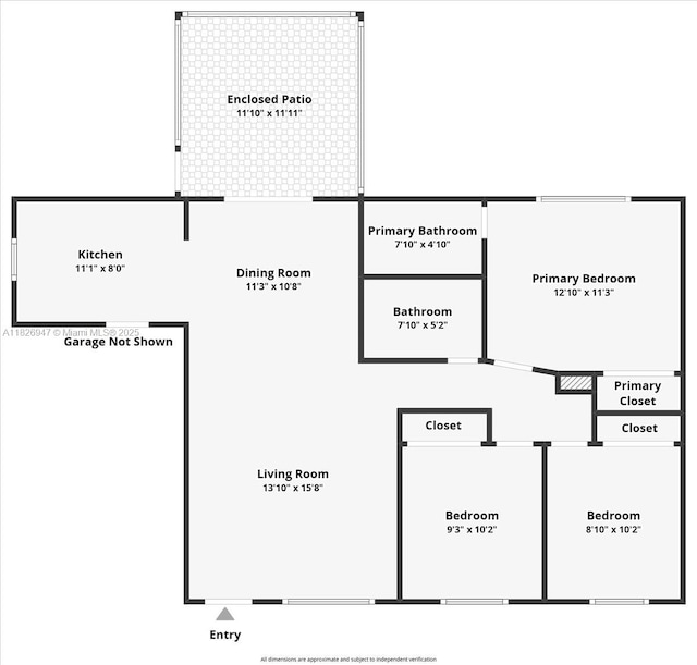 7307 SW 8th St, North Lauderdale, FL 33068 - view of floor plan / room layout