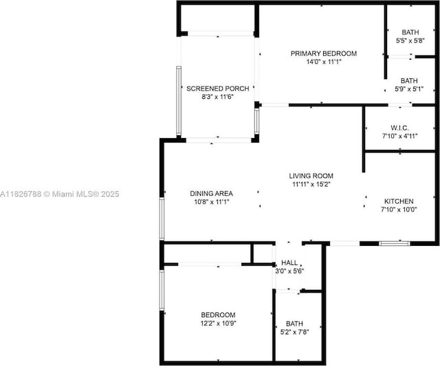 9852 NW 3rd Ct Unit 1, Plantation, FL 33324 - view of floor plan / room layout