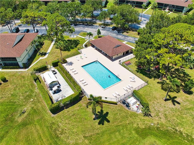 6286 Chasewood Dr Unit G, Jupiter, FL 33458 - drone / aerial view of a pool