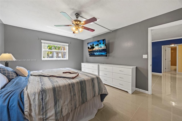 1428 SE 4th Ave Unit 146, Deerfield Beach, FL 33441 - bedroom featuring ceiling fan and light tile patterned floors