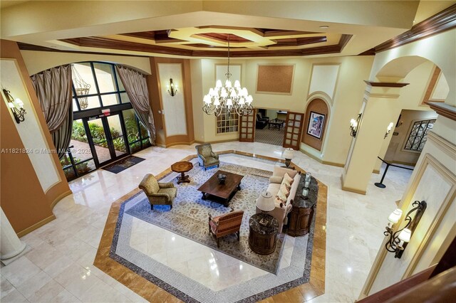 888 S Douglas Rd Unit 115, Coral Gables, FL 33134 - community lobby with ornamental molding