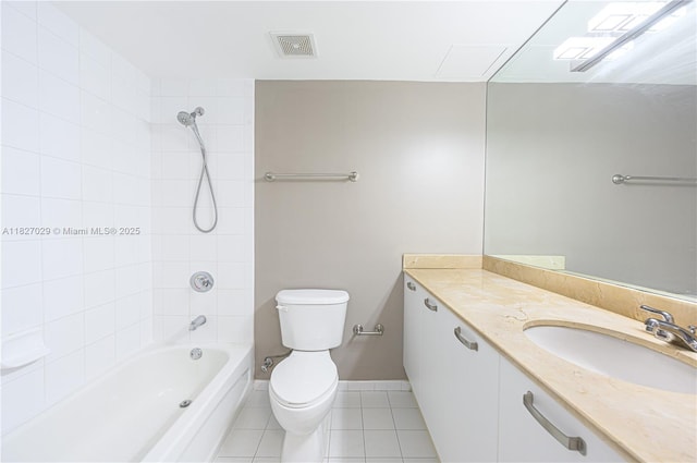 2030 S Douglas Rd Unit 807, Coral Gables, FL 33134 - bathroom featuring tile patterned flooring, vanity, and shower / bath combination