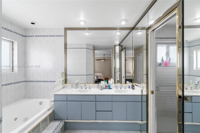 14288 SW 21st Ter, Miami, FL 33175 - ensuite bathroom with double vanity and a tub with jets