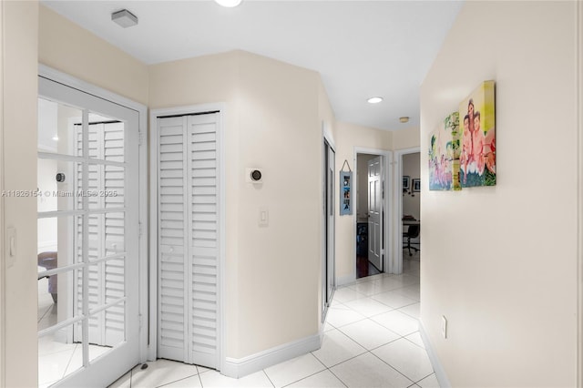 14288 SW 21st Ter, Miami, FL 33175 - hall with light tile patterned floors and recessed lighting