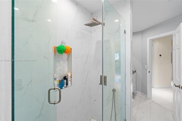 14288 SW 21st Ter, Miami, FL 33175 - bathroom with a marble finish shower
