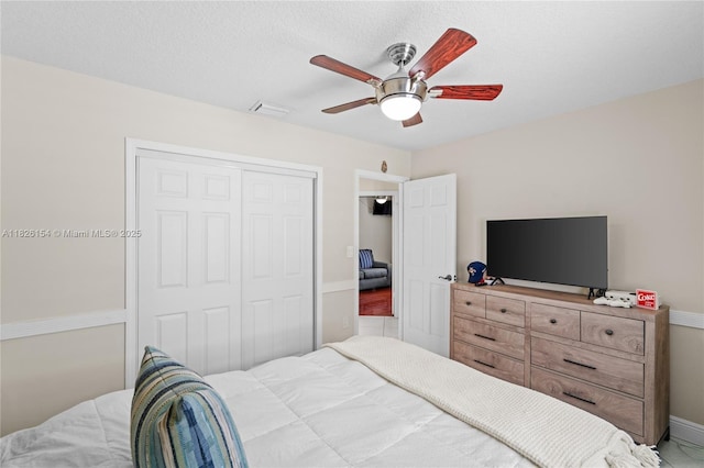 14288 SW 21st Ter, Miami, FL 33175 - bedroom with a closet and ceiling fan