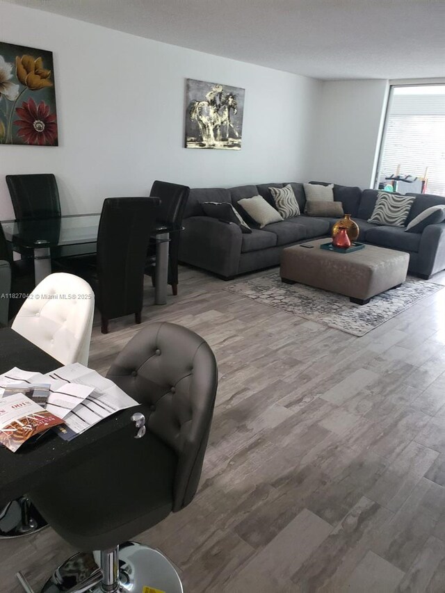 900 NE 12th Ave Unit 302, Hallandale Beach, FL 33009 - living area with wood finished floors