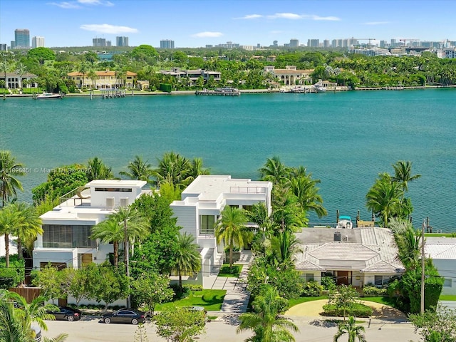 1311 Stillwater Dr, Miami Beach, FL 33141 - water view featuring skyline
