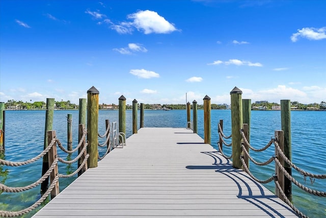 1311 Stillwater Dr, Miami Beach, FL 33141 - dock featuring a water view