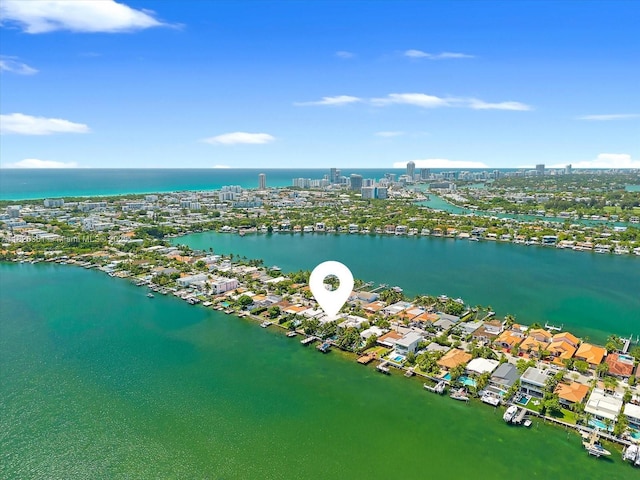 1311 Stillwater Dr, Miami Beach, FL 33141 - bird's eye view of a nearby body of water