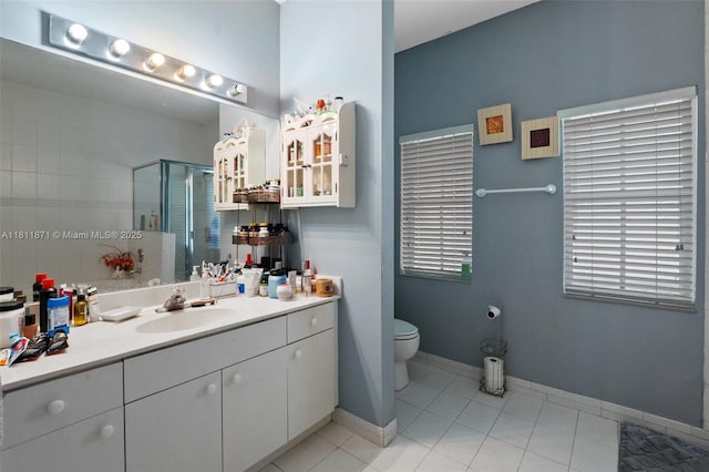 13011 SW 143rd Ter, Miami, FL 33186 - full bath with vanity, a stall shower, and tile patterned flooring