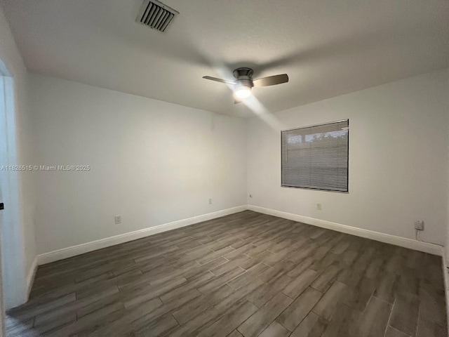 1710 NW 92nd Ave, Pembroke Pines, FL 33024 - unfurnished room with dark wood finished floors and a ceiling fan